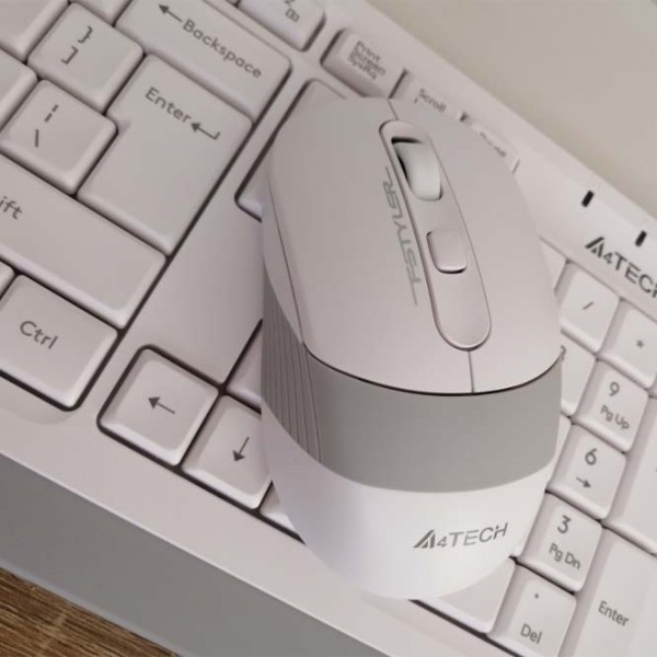Tastatura & Mouse A4Tech FG1010 White Home and Office, Fără fir photo 5