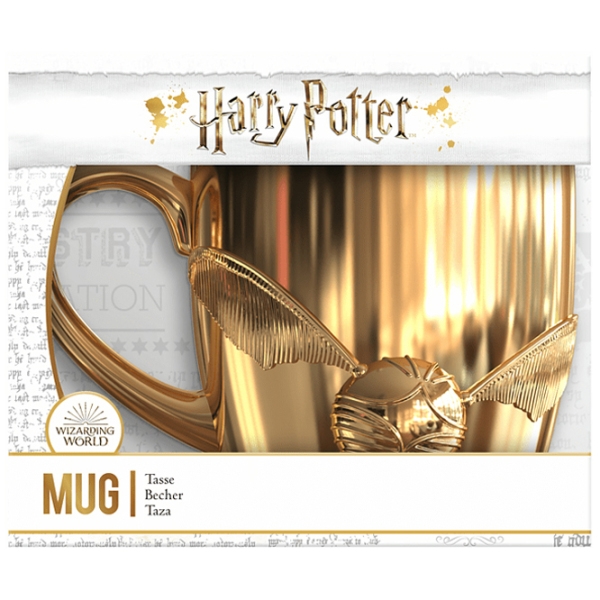 Cană Paladone Harry Potter Golden Snitch Gold 550 ml photo 4