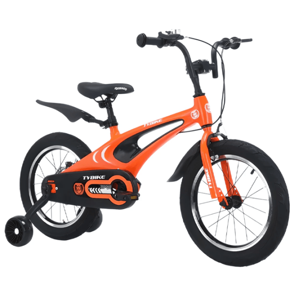 Bicicletă TyBike BK-1 Spoke 18" 14" Orange Black Aliaj de magneziu / Pentru copii photo 2