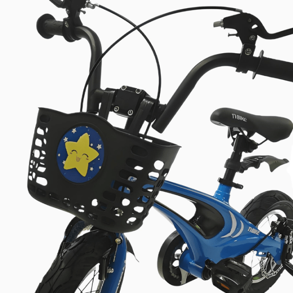 Bicicletă TyBike BK-1 Spoke 18" 14" Blue Black Aliaj de magneziu / Pentru copii photo 2