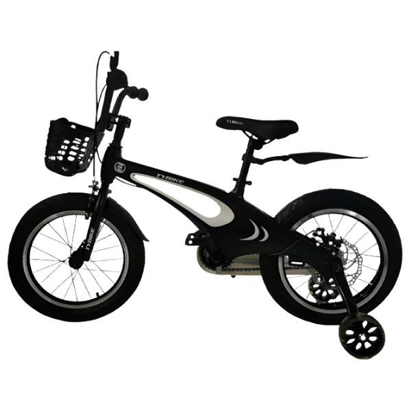 Bicicletă TyBike BK-1 Spoke 16" 14" Black White Aliaj de magneziu / Pentru copii photo 1