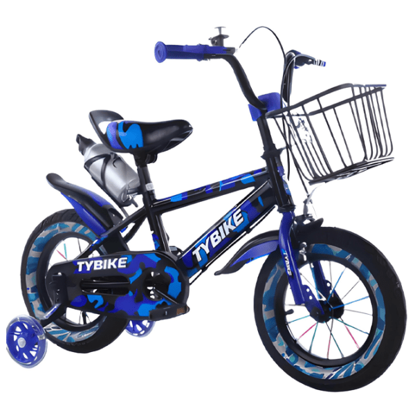 Bicicletă TyBike BK-3 12" Blue Black Aluminiu / Pentru copii photo 2