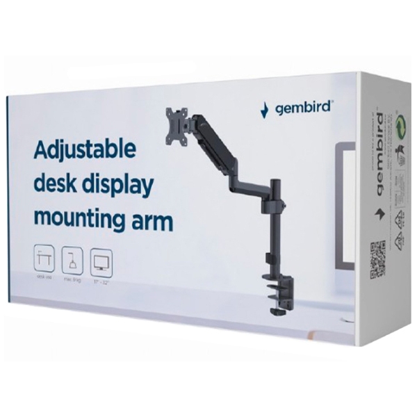 Suport pentru monitor Gembird MA-DA1P-01 Black VESA 100 x 100 mm photo 2