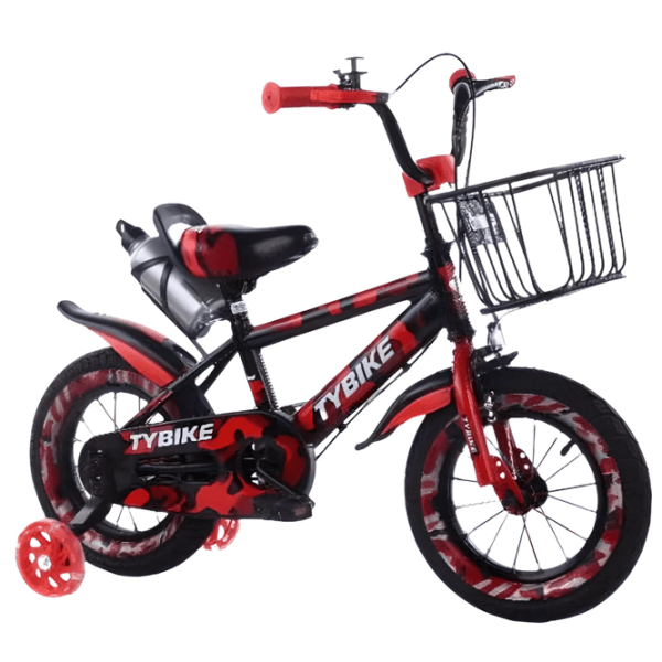Bicicletă TyBike BK-3 12" Red Black Aluminiu / Pentru copii photo 2