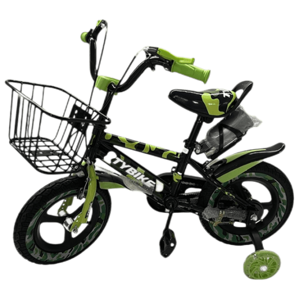 Bicicletă TyBike BK-4 16" Green Black Aluminiu / Pentru copii photo 1