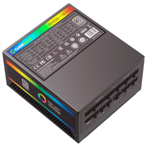 Блок питания Gamemax RGB-1300 80+ Platinum 1300 Вт Черный  photo 6