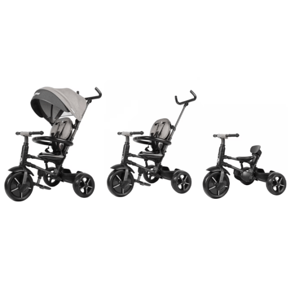 Triciclu Qplay Rito Star Gray Metal/ Pentru copii photo 4