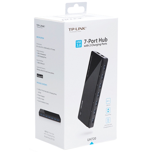 Адаптер TP-Link UH720 Черный USB photo 3