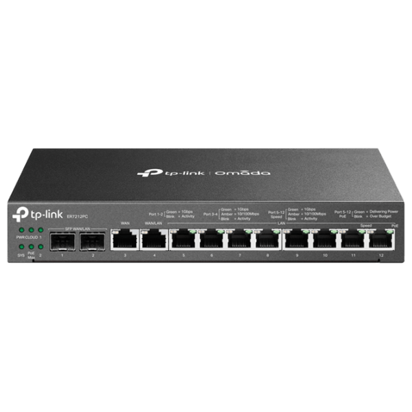Switch TP-Link ER7212PC Black  photo 1