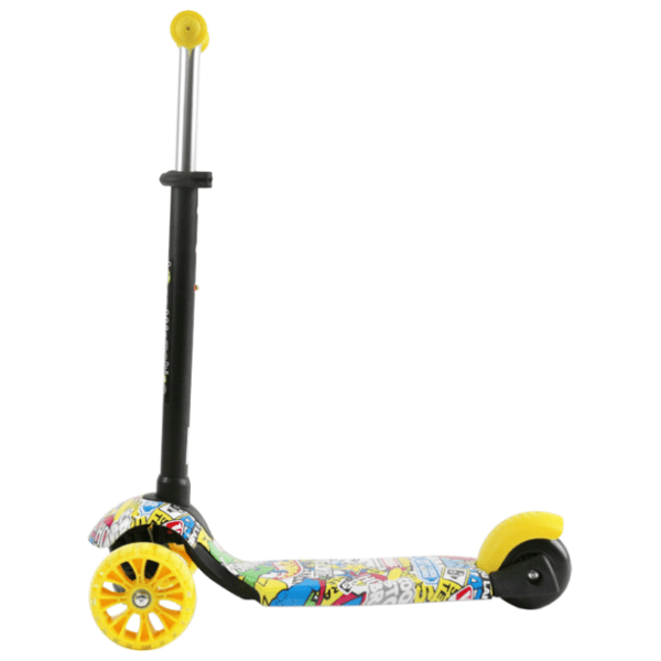 Детский трёхколёсный самокат Lorelli Draxter Plus (10390140019) Желтый 3 года, 20 кг, Пластиковые с силиконом photo 5