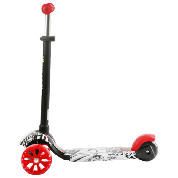 Trotinetă pentru copii cu trei roți Lorelli Draxter (10390130022) Black 3 ani, 20 kg, Din plastic cu silicon photo 2
