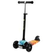 Детский трёхколёсный самокат Lorelli Draxter (10390130018) Черный 3 года, 20 кг, Пластиковые с силиконом