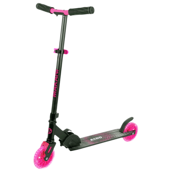 Детский двухколёсный самокат Kikka Boo Makani Aero (31006010133) Розовый 5 лет, 50 кг, Полиуретановые photo 1