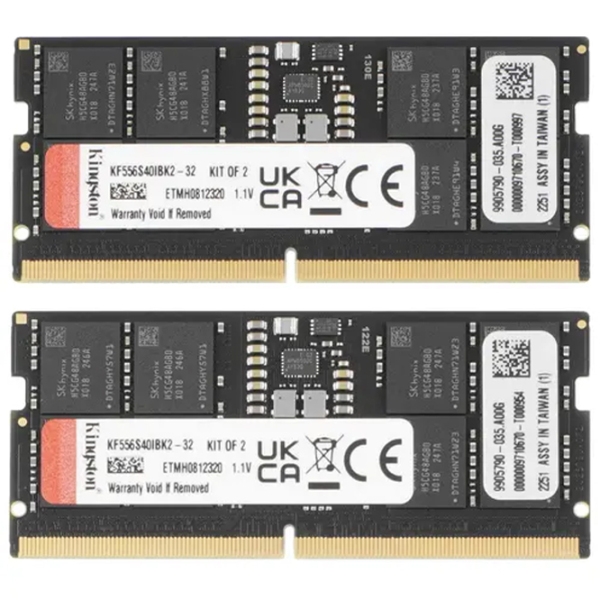 Оперативная память 32 ГБ Kingston FURY IMPACT KF556S40IBK2-32 SO-DIMM, DDR5, 5600 МГц photo 3