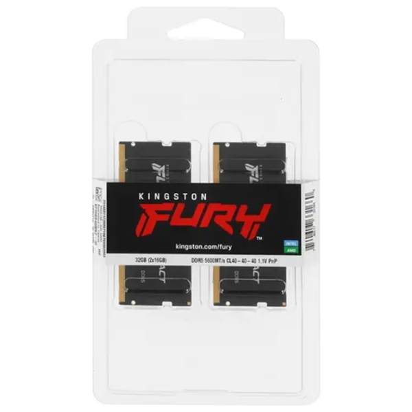 Оперативная память 32 ГБ Kingston FURY IMPACT KF556S40IBK2-32 SO-DIMM, DDR5, 5600 МГц photo 4