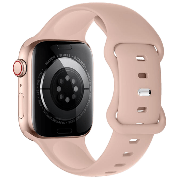 Ремешок Apple Watch WA15 Flexible series 8-character buckle solid color silicone strap Песочный Powder Силикон, 38, 40, 41 мм photo 1