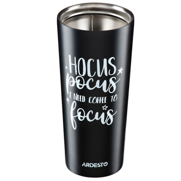Cană termo Ardesto Coffee Time AR2645DMB Black 450 ml photo 3