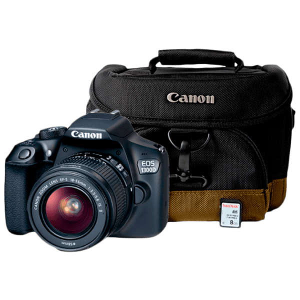 Cameră foto Canon EOS 1300D + EF-S18-55 DC III Kit Black CMOS, 18 MP, f/ 3.5 - f/ 5.6 photo 1