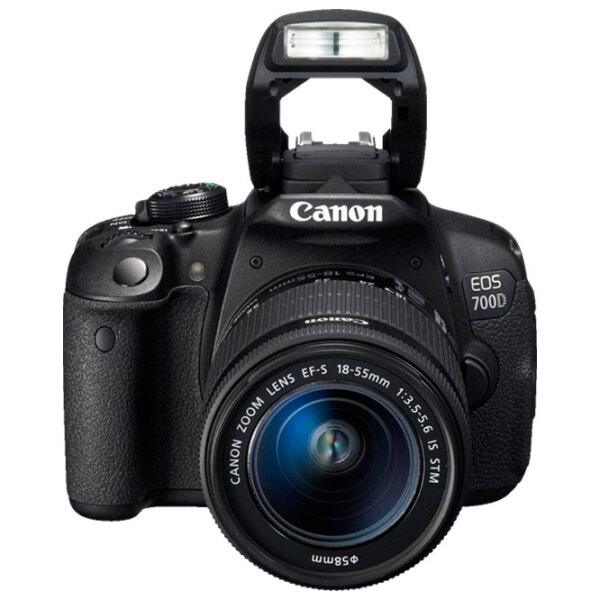 Cameră foto Canon EOS 700D + EF-S18-55 IS STM Kit Black CMOS, 18 MP, f/ 3.5 - f/ 5.6 photo 2