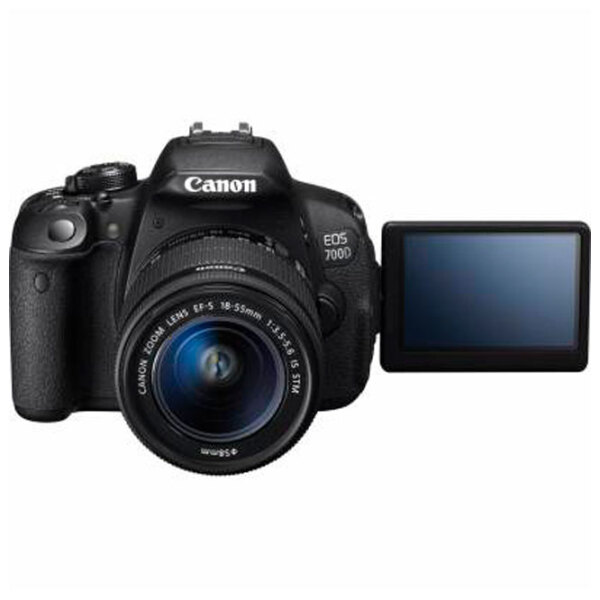 Cameră foto Canon EOS 700D + EF-S18-55 IS STM Kit Black CMOS, 18 MP, f/ 3.5 - f/ 5.6 photo 3