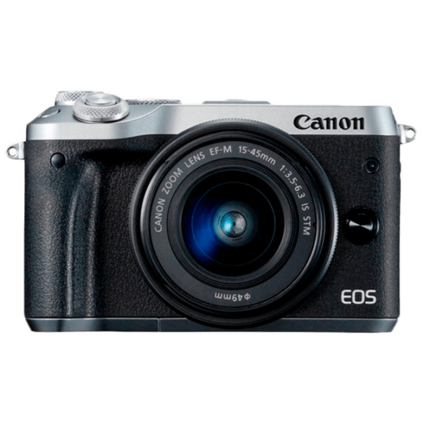 Cameră foto Canon EOS M6 EF-M 15-45 STM KIT + EF-M 15-45 STM Kit Silver CMOS, 25.8 MP, F 3.5 - F 6.3 photo 1