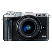Cameră foto Canon EOS M6 EF-M 15-45 STM KIT + EF-M 15-45 STM Kit Silver CMOS, 25.8 MP, F 3.5 - F 6.3