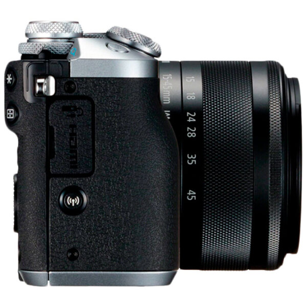 Cameră foto Canon EOS M6 EF-M 15-45 STM KIT + EF-M 15-45 STM Kit Silver CMOS, 25.8 MP, F 3.5 - F 6.3 photo 3