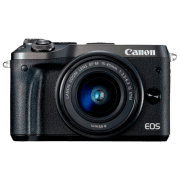 Cameră foto Canon EOS M6 EF-M 15-45 STM KIT + EF-M 15-45 STM Kit Black CMOS, 25.8 MP, F 3.5 - F 6.3