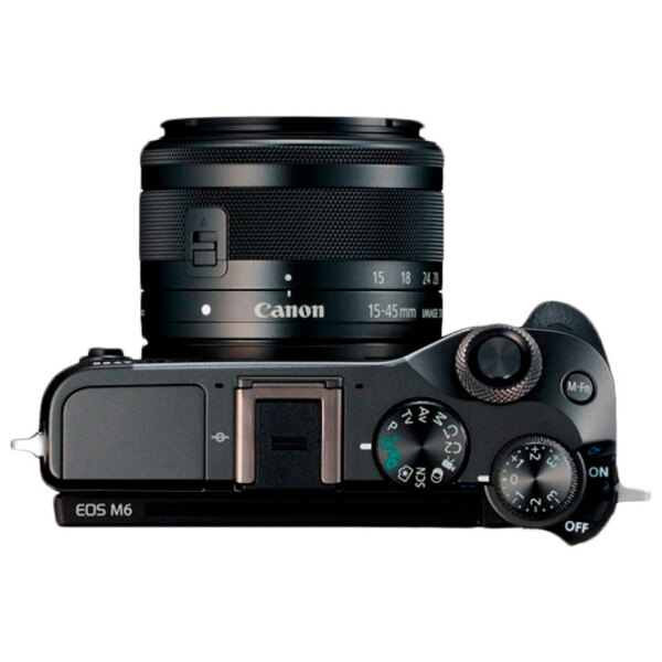 Cameră foto Canon EOS M6 EF-M 15-45 STM KIT + EF-M 15-45 STM Kit Black CMOS, 25.8 MP, F 3.5 - F 6.3 photo 4