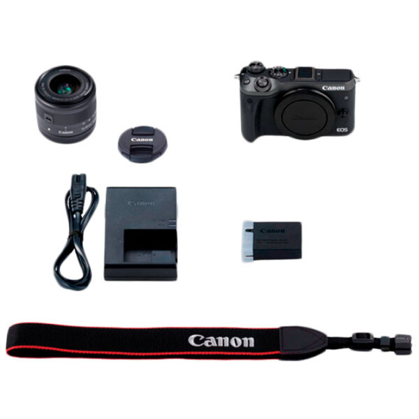 Cameră foto Canon EOS M6 EF-M 15-45 STM KIT + EF-M 15-45 STM Kit Black CMOS, 25.8 MP, F 3.5 - F 6.3 photo 6