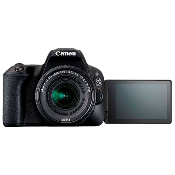 Cameră foto Canon EOS 200D + EF-S18-55 IS STM Kit Black CMOS, 24.2 MP, F 4.0 - F 5.6 photo 4