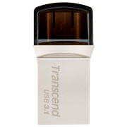 USB Flash Transcend JetFlash 890 16 GB Silver USB 3.1/ USB Type-C, Metal