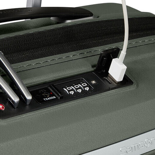 Чемодан Samsonite Upscape Spinner Expandable Зеленый Night 45л   photo 9