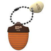 USB Flash Silicon Power Touch T30 8 GB Brown USB 2.0, Cauciuc