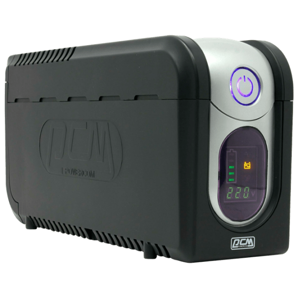 UPS PowerCom IMD-625AP (375/ 625VA) Black  photo 1