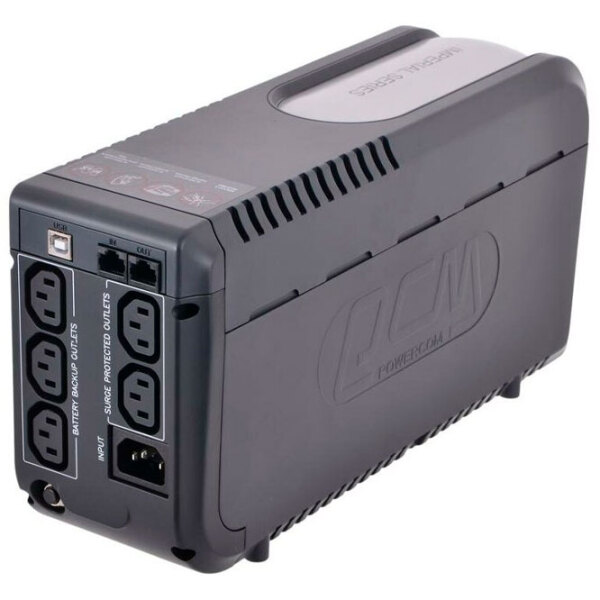 UPS PowerCom IMD-625AP (375/ 625VA) Black  photo 4
