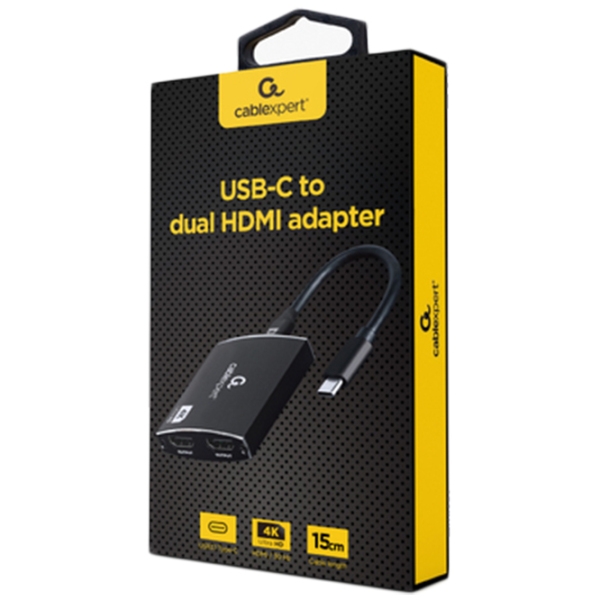 Адаптер Cablexpert A-CM-HDMIF2-01 Черный USB Type-C photo 2