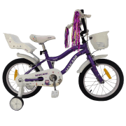 Bicicletă Makani Aurora 16" Violet White Oțel / Pentru copii