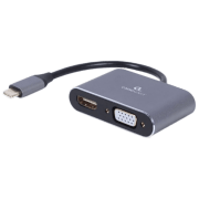 Adapter Cablexpert A-USB3C-HDMIVGA-01 Grey USB Type-C