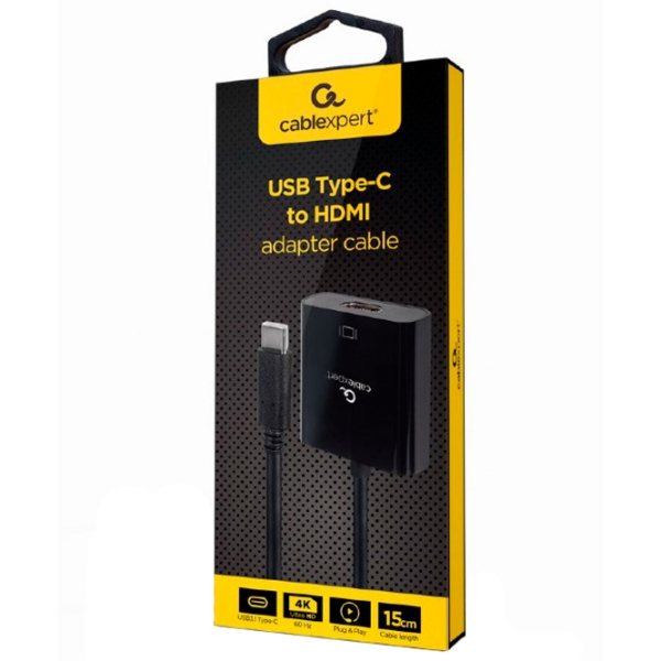 Adapter Cablexpert A-CM-HDMIF-04 Black USB Type-C photo 2