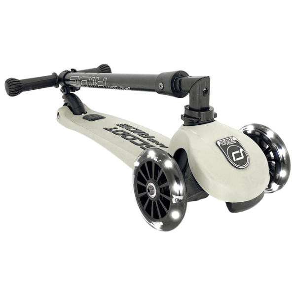 Детский трёхколёсный самокат Scoot and Ride Highway Kick 3 Led (96344) Бежевый 3 года, 50 кг, Полиуретановые photo 2
