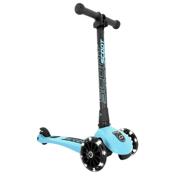 Детский трёхколёсный самокат Scoot and Ride Highway Kick 3 Led (96356) Синий 3 года, 50 кг, Полиуретановые photo 1