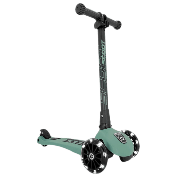 Детский трёхколёсный самокат Scoot and Ride Highway Kick 3 Led (96345) Зелёный 3 года, 50 кг, Полиуретановые photo 1