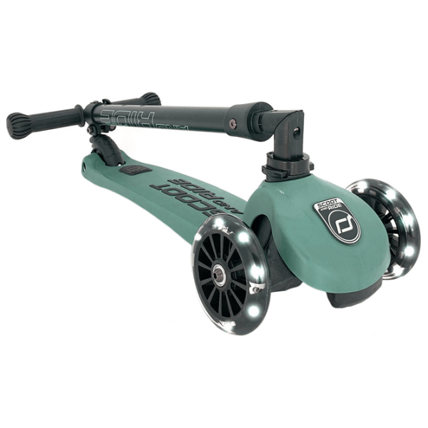 Детский трёхколёсный самокат Scoot and Ride Highway Kick 3 Led (96345) Зелёный 3 года, 50 кг, Полиуретановые photo 2