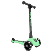 Детский трёхколёсный самокат Scoot and Ride Highway Kick 3 Led (96359) Зелёный 3 года, 50 кг, Полиуретановые
