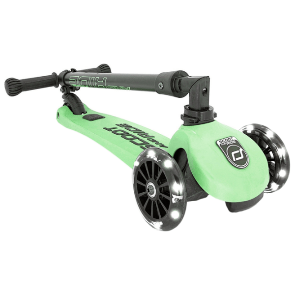 Детский трёхколёсный самокат Scoot and Ride Highway Kick 3 Led (96359) Зелёный 3 года, 50 кг, Полиуретановые photo 2