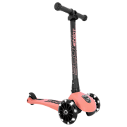 Детский трёхколёсный самокат Scoot and Ride Highway Kick 3 Led (96357) Розовый 3 года, 50 кг, Полиуретановые