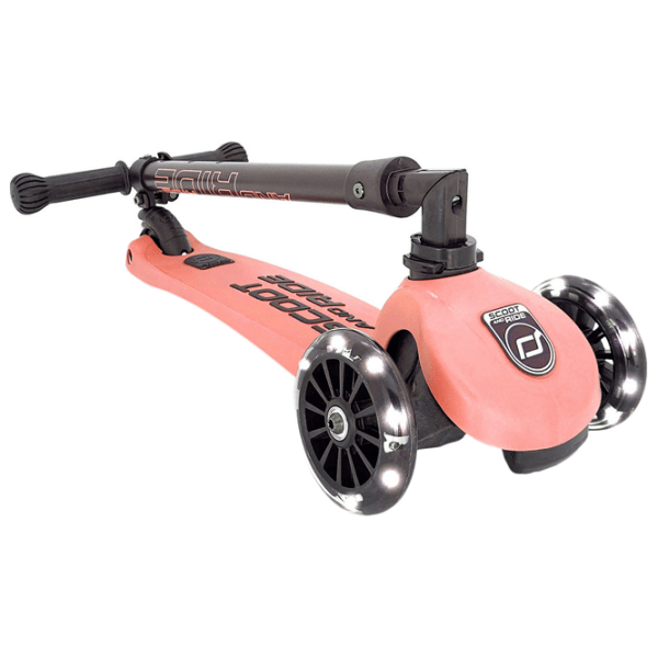 Детский трёхколёсный самокат Scoot and Ride Highway Kick 3 Led (96357) Розовый 3 года, 50 кг, Полиуретановые photo 2