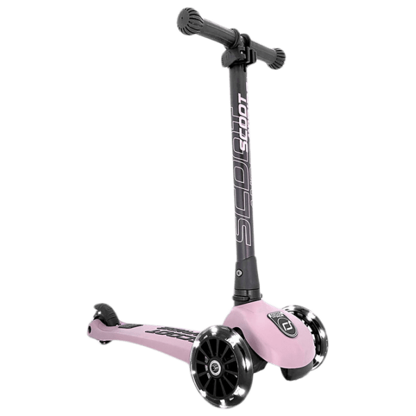 Детский трёхколёсный самокат Scoot and Ride Highway Kick 3 Led (96346) Розовый 3 года, 50 кг, Полиуретановые photo 1