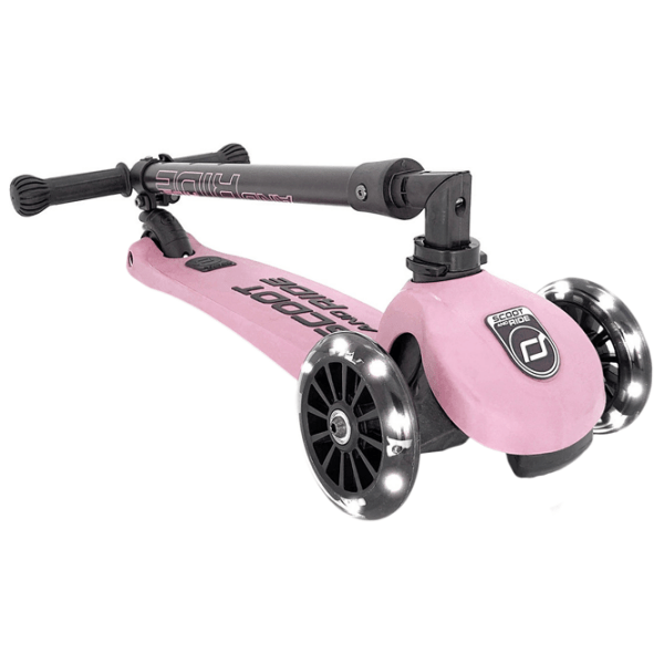 Детский трёхколёсный самокат Scoot and Ride Highway Kick 3 Led (96346) Розовый 3 года, 50 кг, Полиуретановые photo 2